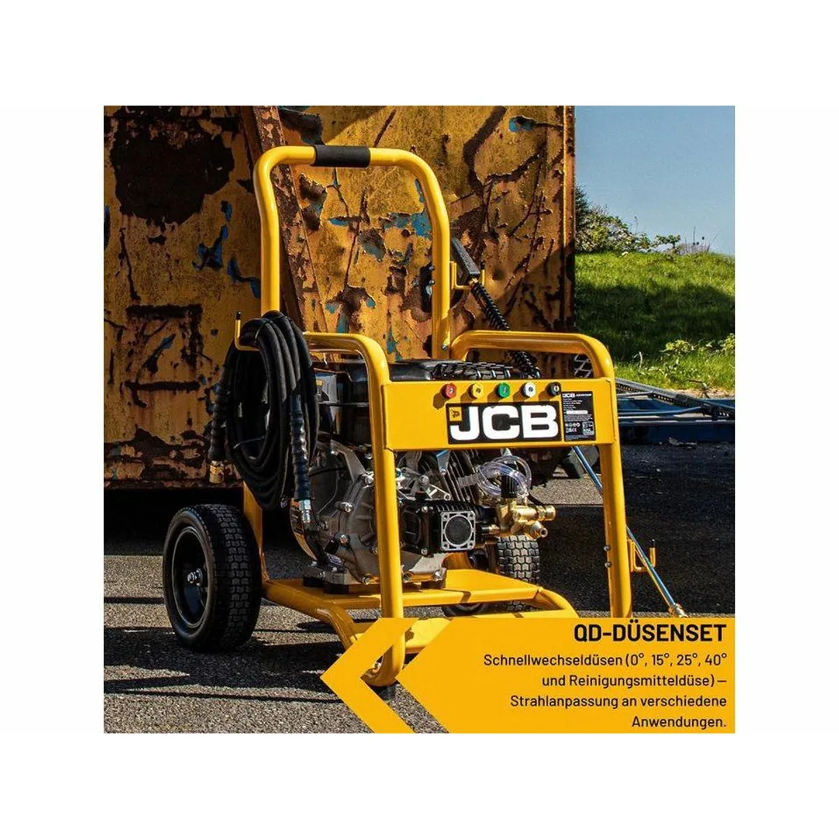 JCB PW15040PP24 Hochdruckreiniger, 276 bar Druck, 15 l/min Leistung, 5 Düsen 2