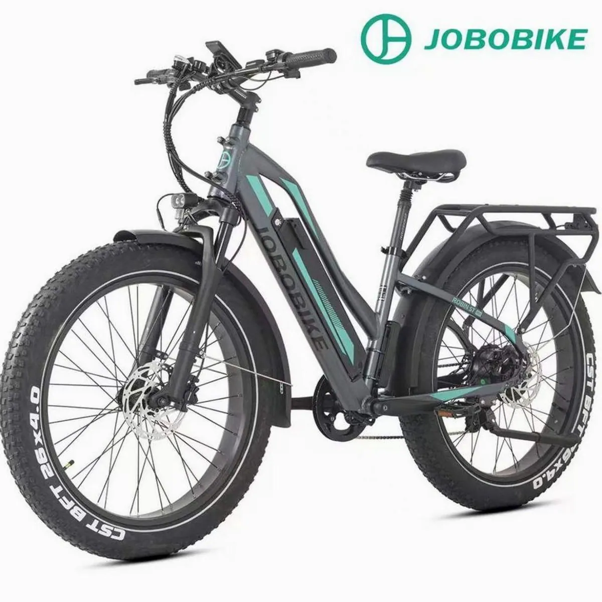 JOBOBIKE E-Bike Mountainbike, 180km Reichweite, 80Nm Drehmoment, gefederte Sattelstütze