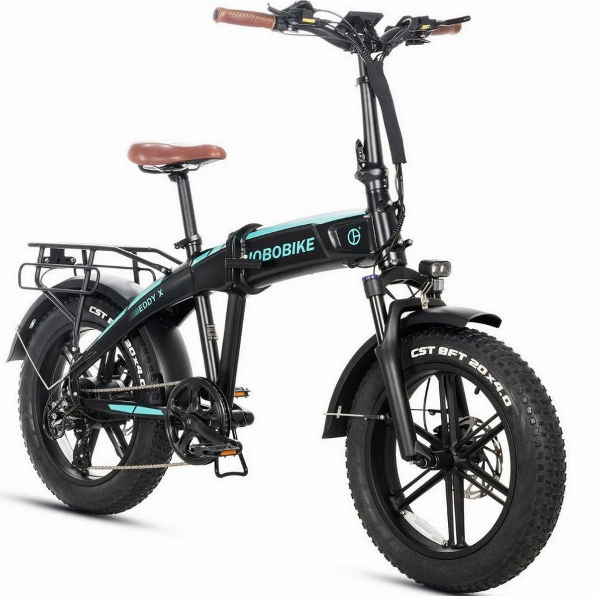 JOBOBIKE E-Bike Mountainbike, 120 km Reichweite, Hydraulische Bremsen, Faltbar