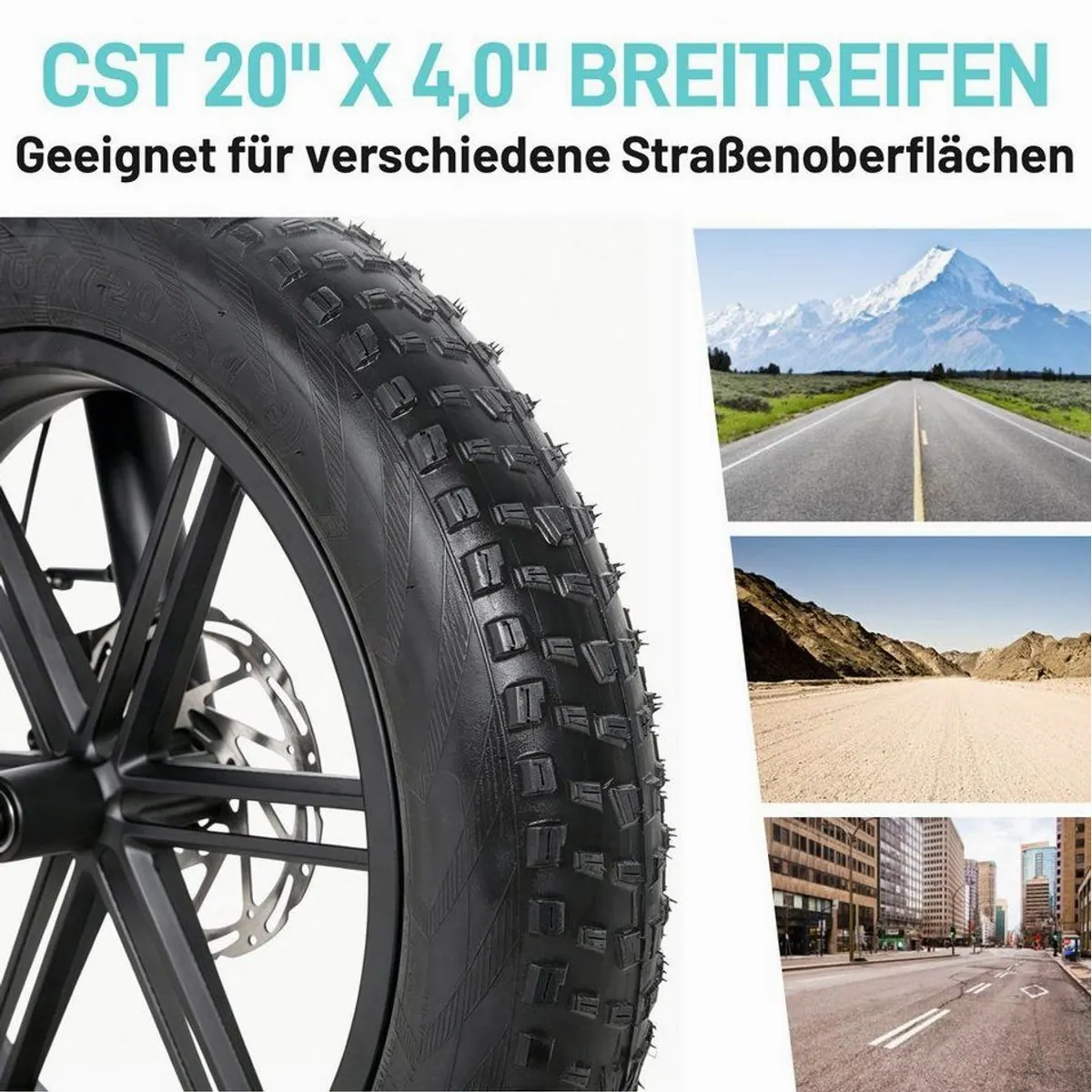 JOBOBIKE E-Bike Mountainbike, 120 km Reichweite, Hydraulische Bremsen, Faltbar 2