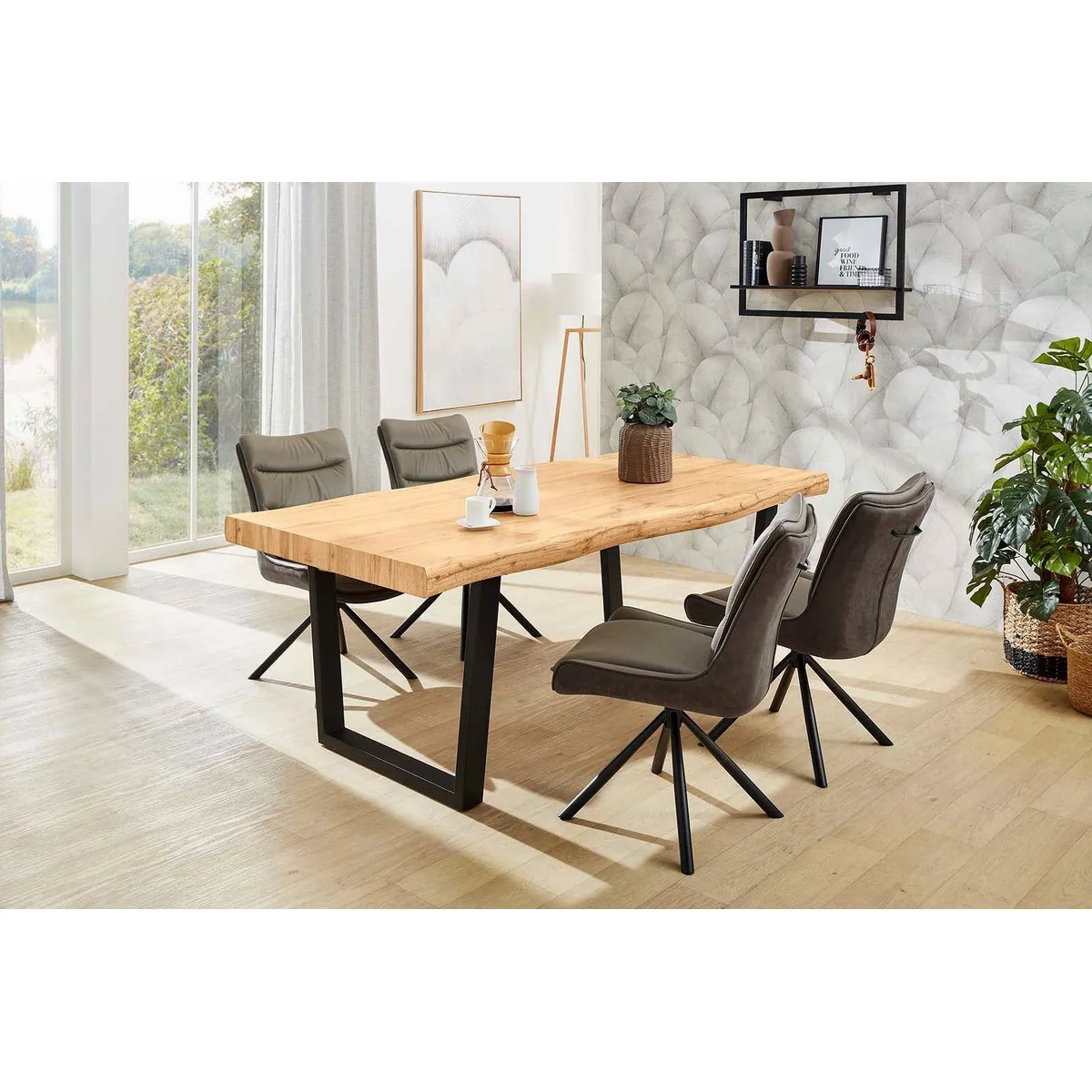 Jockenhöfer Gruppe Esstisch Don, Baumkantenoptik, 200x100 cm, robust und stilvoll 5