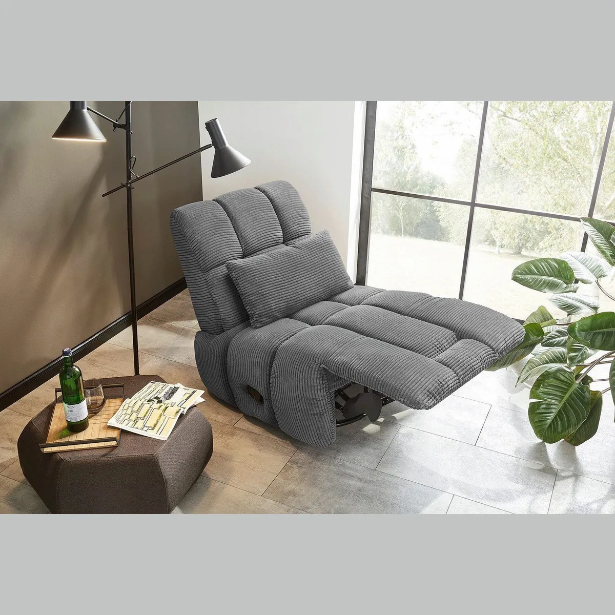 Jockenhöfer Gruppe Relaxsessel Doncaster, vielseitige Funktionen & weicher Cordstoff 2