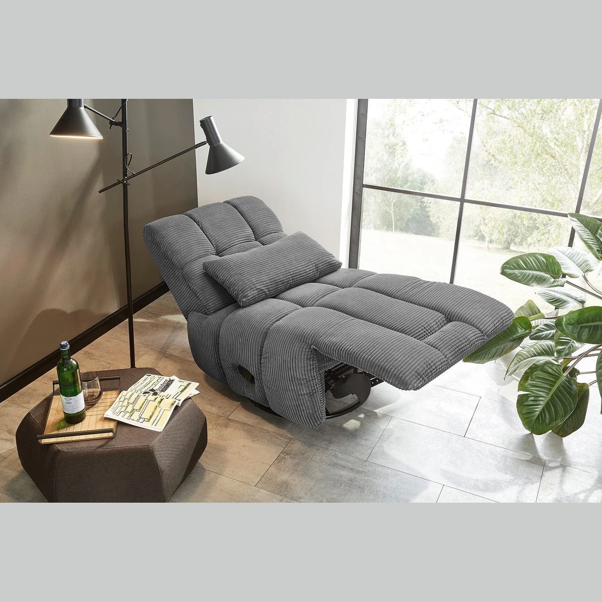 Jockenhöfer Gruppe Relaxsessel Doncaster, vielseitige Funktionen & weicher Cordstoff 3