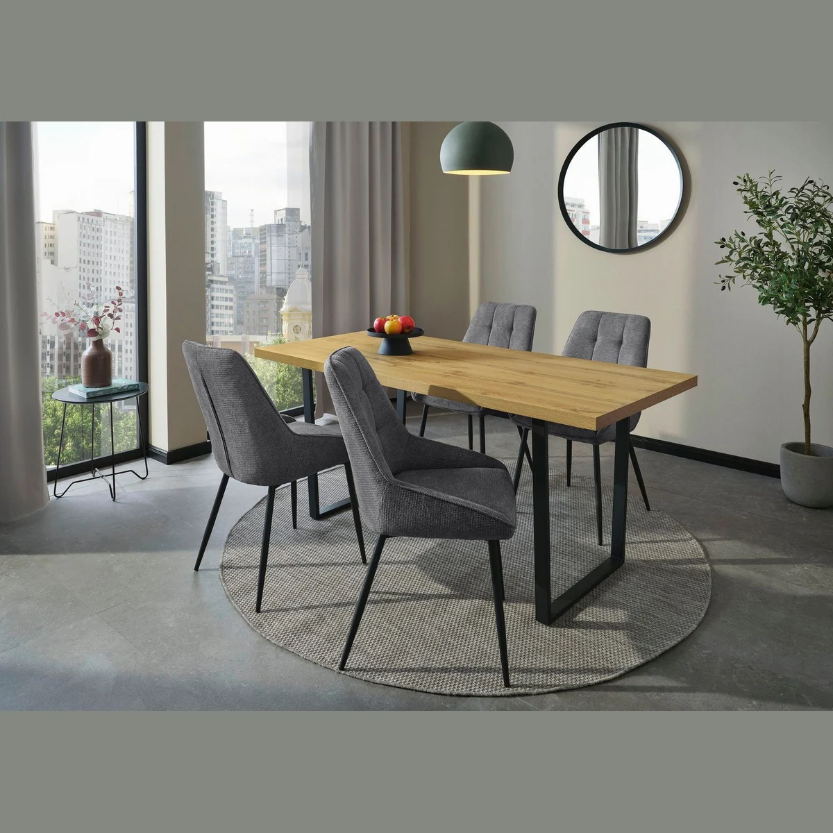 Jockenhöfer Gruppe Essgruppe ROGER, modernes Design, Sitzkomfort, natürliche Holzoptik