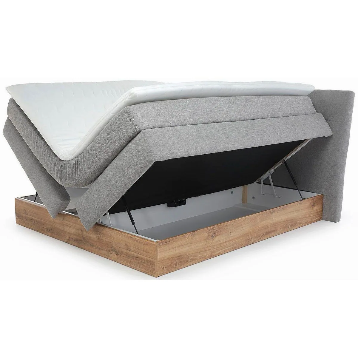 Jockenhöfer Gruppe Boxspringbett Nika, mit Bettkasten, 7-Zonen-Matratze, Topper — 180x200cm, elegantes Design 4
