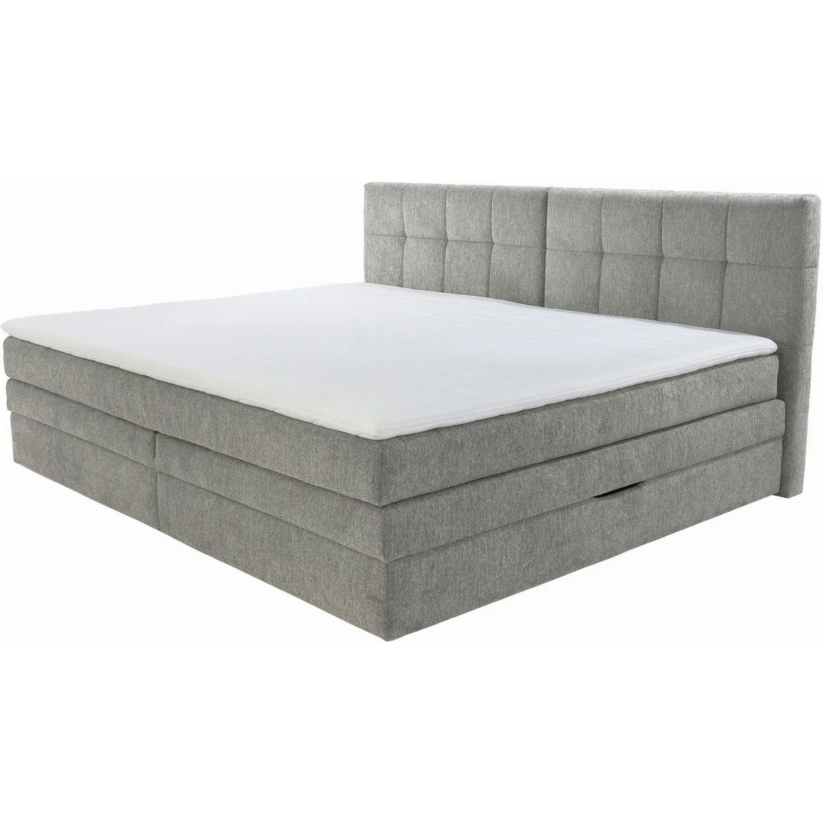 Casa Grande Boxspringbett 240 cm, praktischer Bettkasten, 7-Zonen-Matratze, wählbare Härtegrade 2