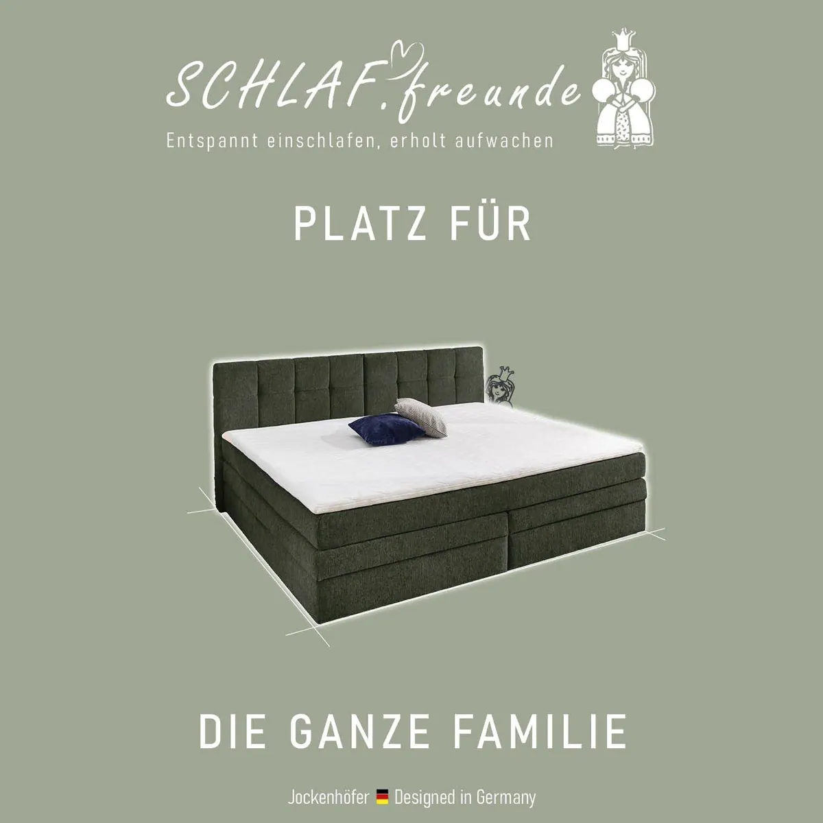 Casa Grande Boxspringbett 240 cm, praktischer Bettkasten, 7-Zonen-Matratze, wählbare Härtegrade 3