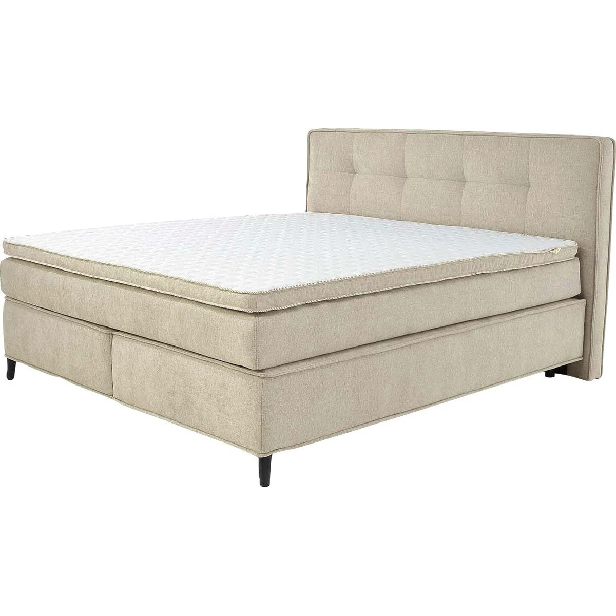 Jockenhöfer Gruppe Boxspringbett CAPELLO, Taschenfederkern H3-H4, Kaltschaumtopper 6cm — modern und komfortabel 2
