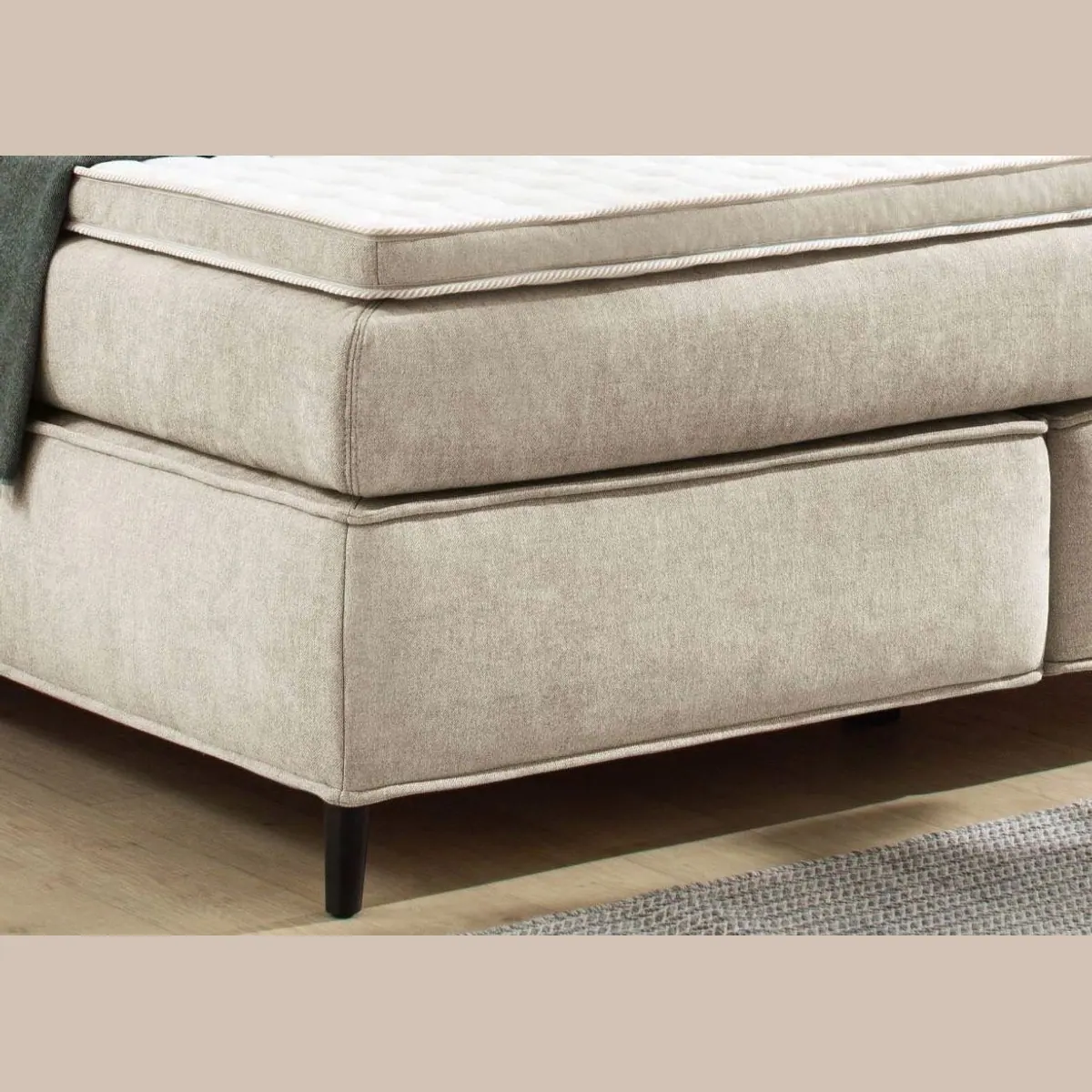 Jockenhöfer Gruppe Boxspringbett CAPELLO, Taschenfederkern H3-H4, Kaltschaumtopper 6cm — modern und komfortabel 5
