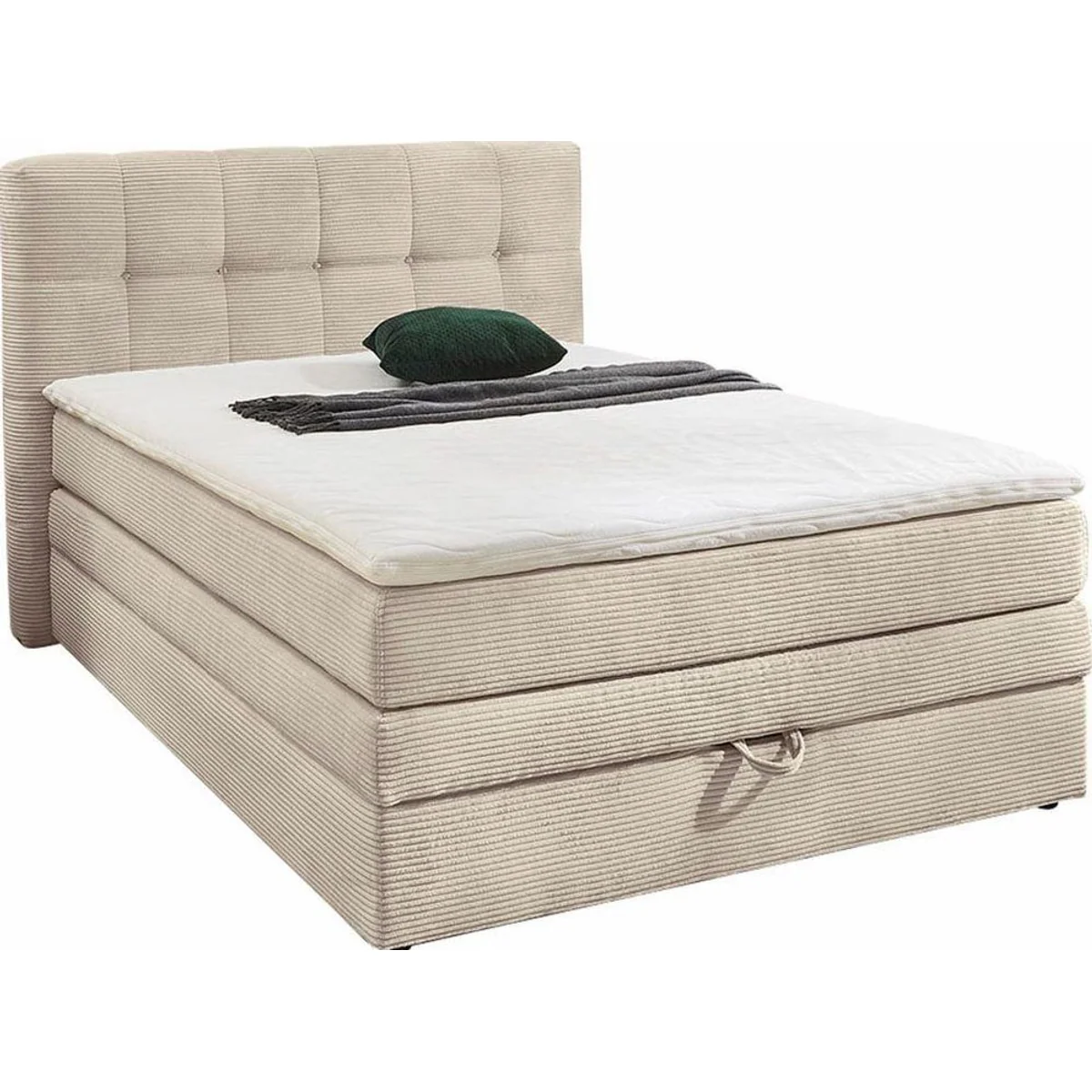 Jockenhöfer Gruppe Boxspringbett AMY, mit Bettkasten, Bonnell- oder Taschenfederkernmatratze H2-H4 2