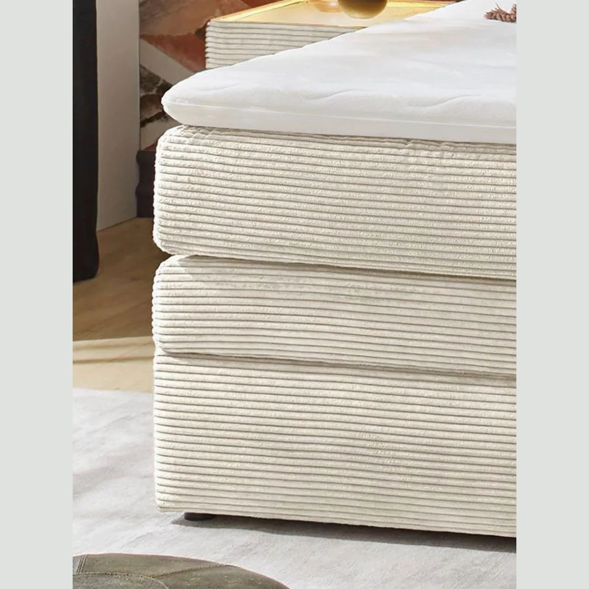 Jockenhöfer Gruppe Boxspringbett AMY, mit Bettkasten, Bonnell- oder Taschenfederkernmatratze H2-H4 4