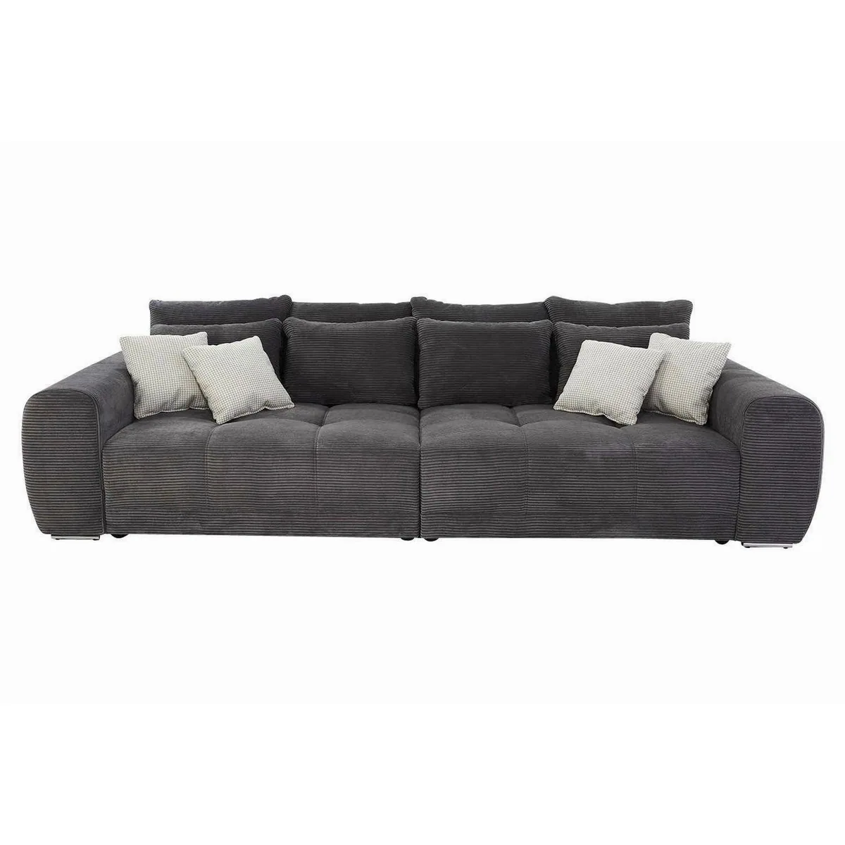 Jockenhöfer Gruppe Big-Sofa MOLDAU, eleganter Cordbezug, inklusive 12 Kissen 3