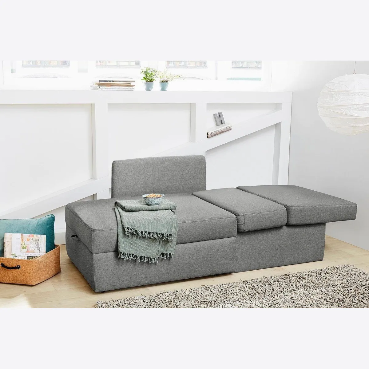 Jockenhöfer Gruppe Sessel Youngster, zeitloses Design, mit Schlaffunktion und Bettkasten 2