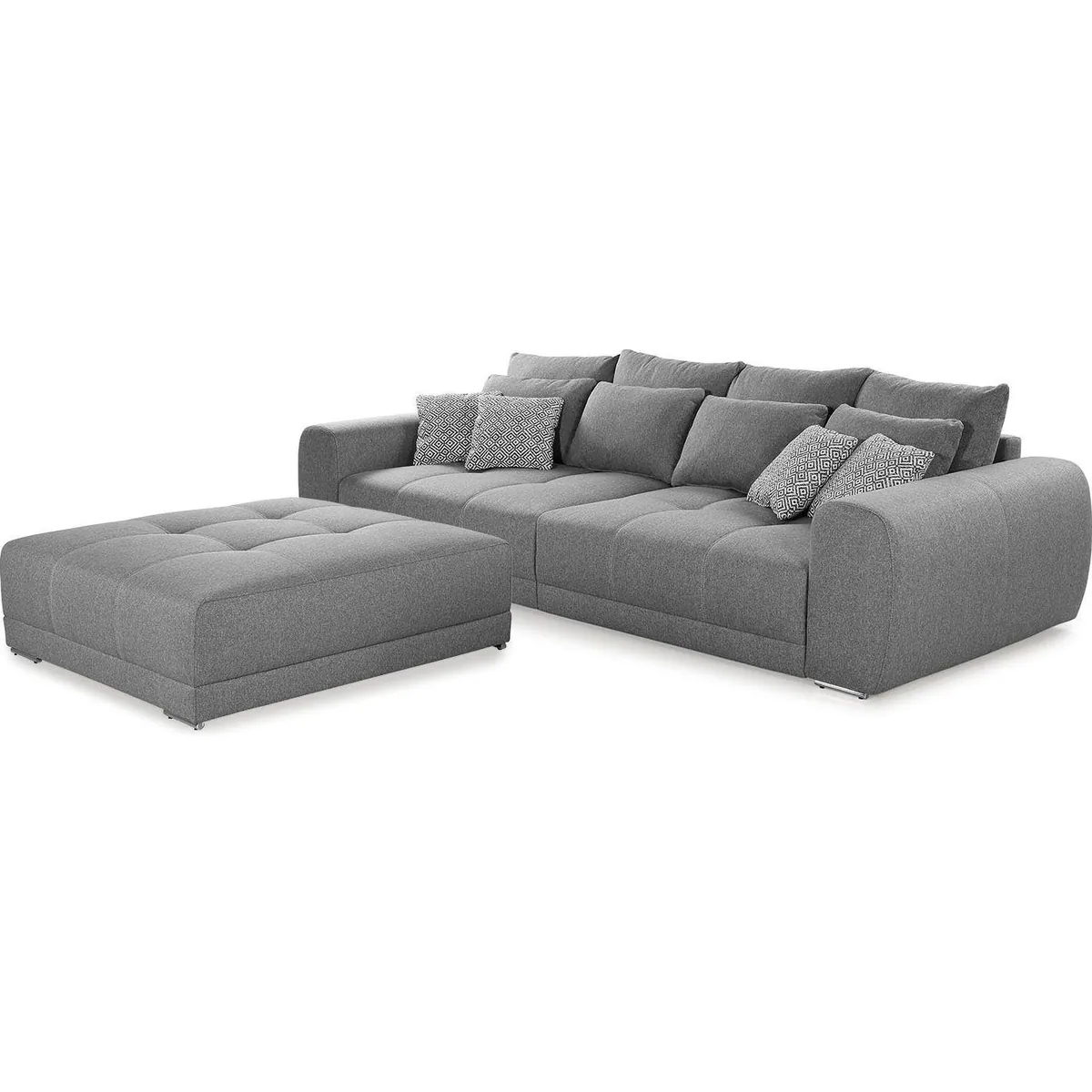 Jockenhöfer Gruppe Big-Sofa Moldau, 306 cm, Federkern, Liegefläche 120x240 cm, 12 Kissen 3