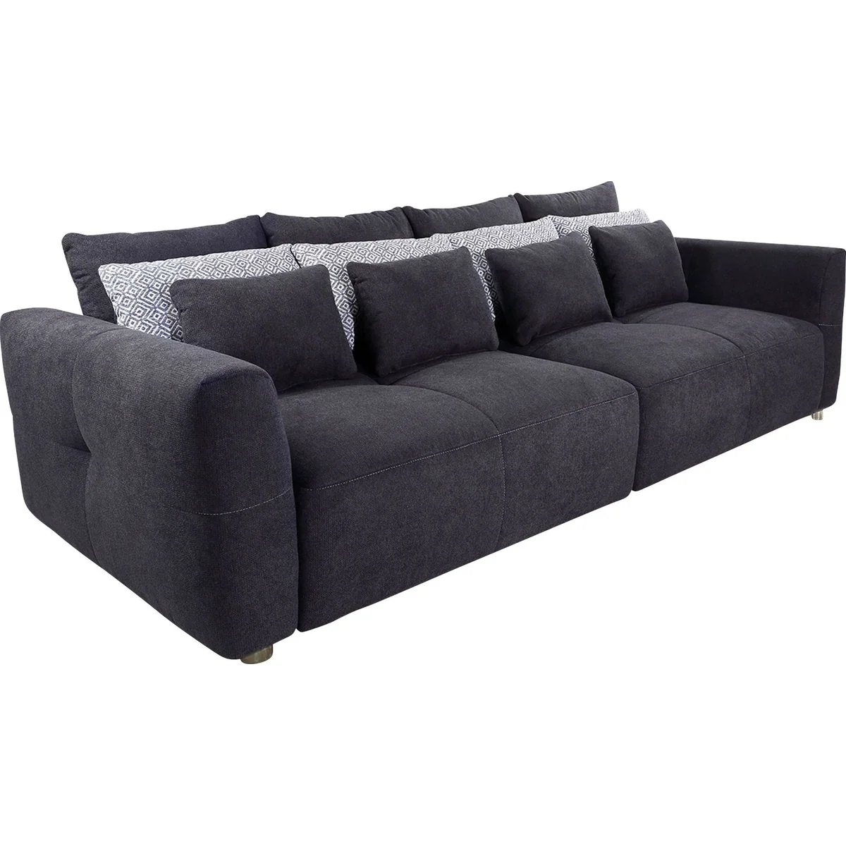 Jockenhöfer Gruppe Big-Sofa Gulliver, großzügige 298 cm, mit Zierkissen, Federkernpolsterung 2
