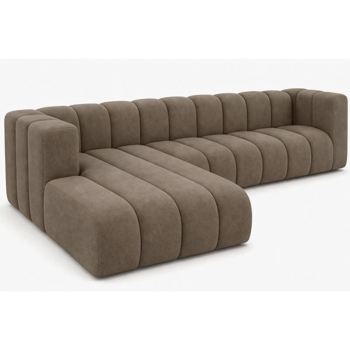 Kaiser Möbel Grand L Ecksofa, modulares Design, luxuriöser Samt, ergonomische Sitzfläche 3