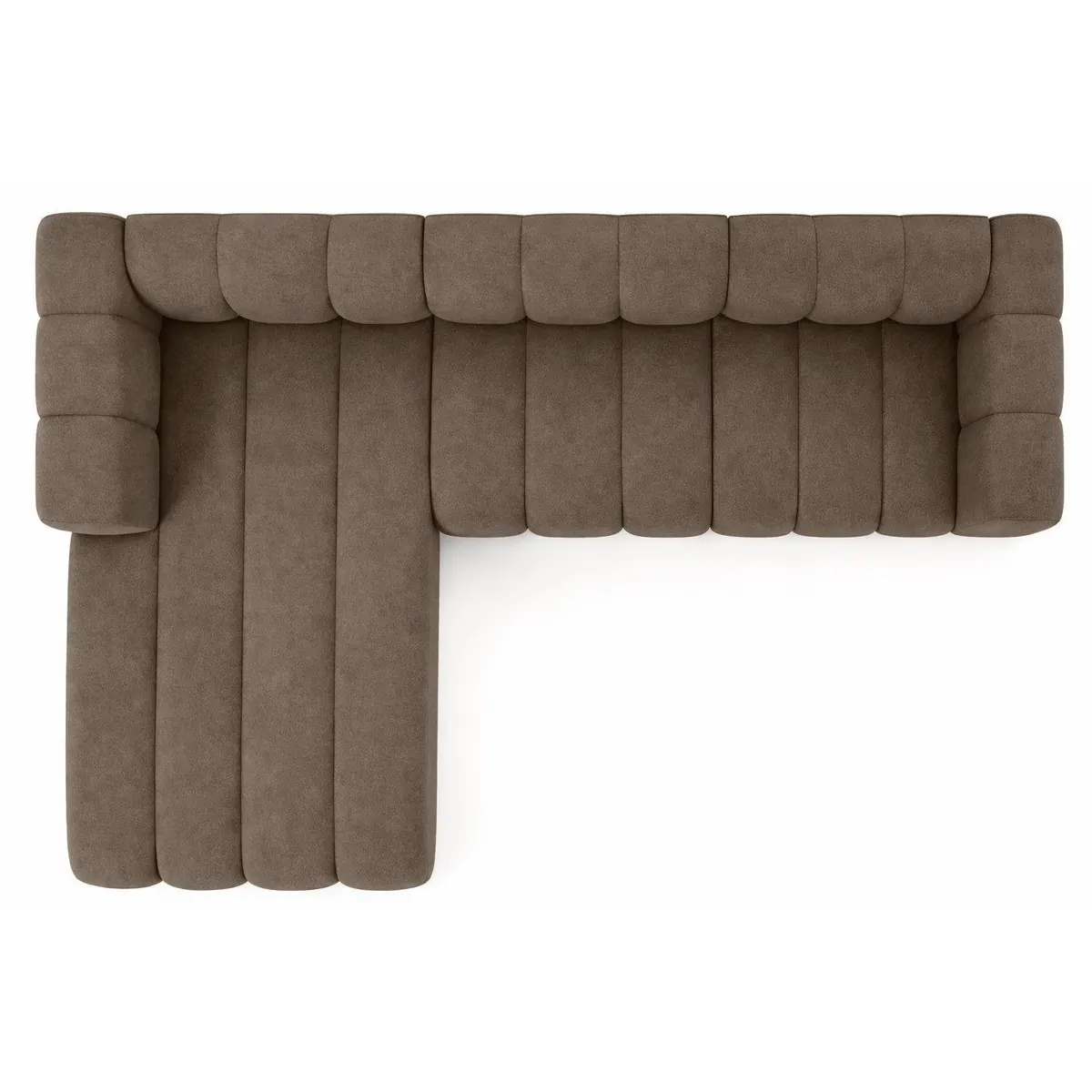 Kaiser Möbel Grand L Ecksofa, modulares Design, luxuriöser Samt, ergonomische Sitzfläche 4