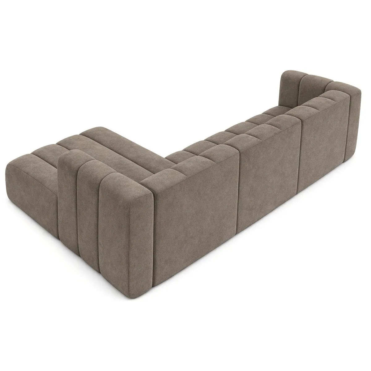 Kaiser Möbel Grand L Ecksofa, modulares Design, luxuriöser Samt, ergonomische Sitzfläche 5