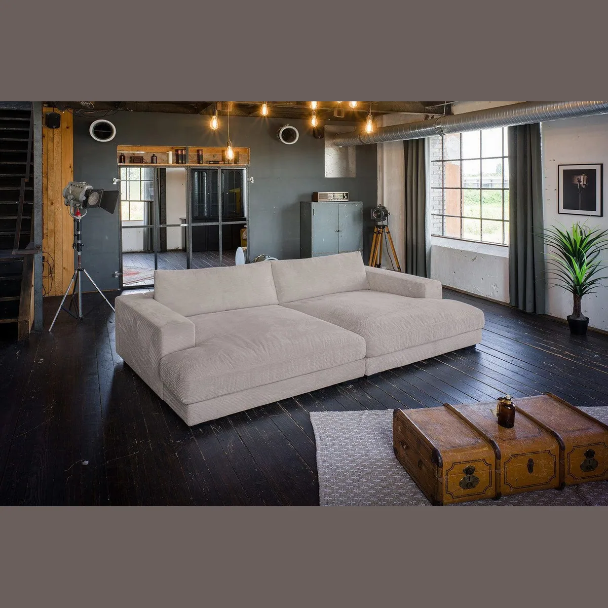 KAWOLA Big-Sofa MADELINE, modernes Design, Cordbezug, maximaler Komfort 2