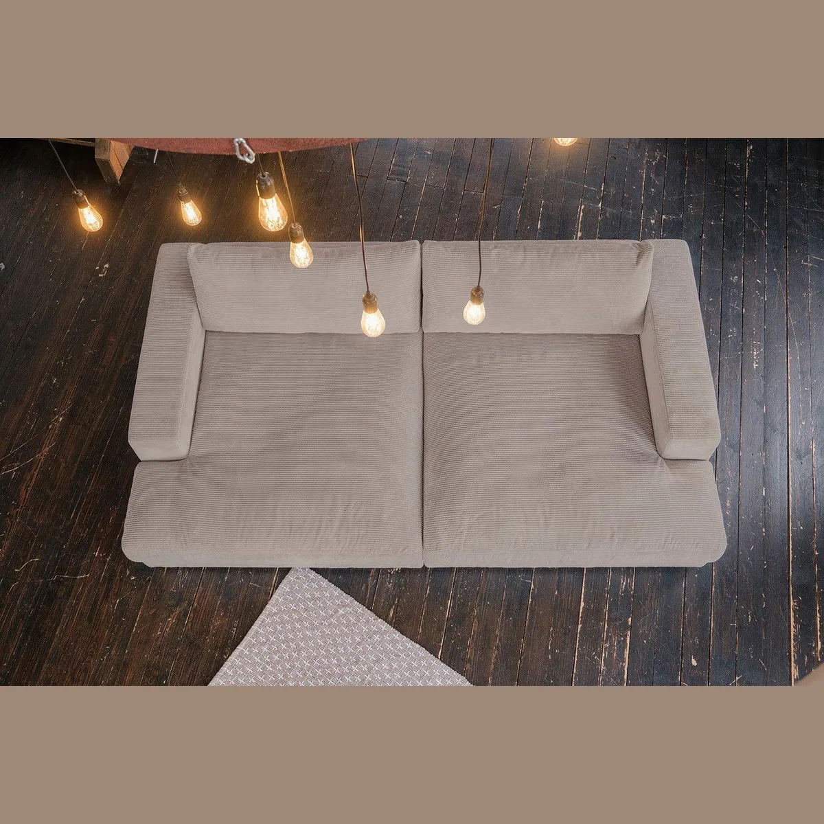 KAWOLA Big-Sofa MADELINE, modernes Design, Cordbezug, maximaler Komfort 4