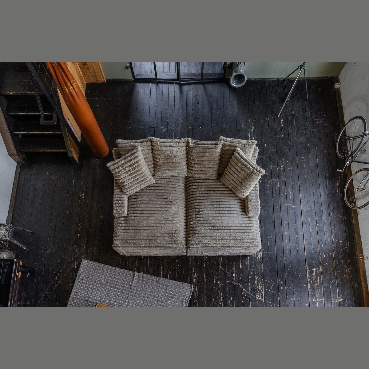 KAWOLA Big-Sofa CADY, trendiger Cordbezug, großzügige Maße — 248 cm für maximalen Komfort 3