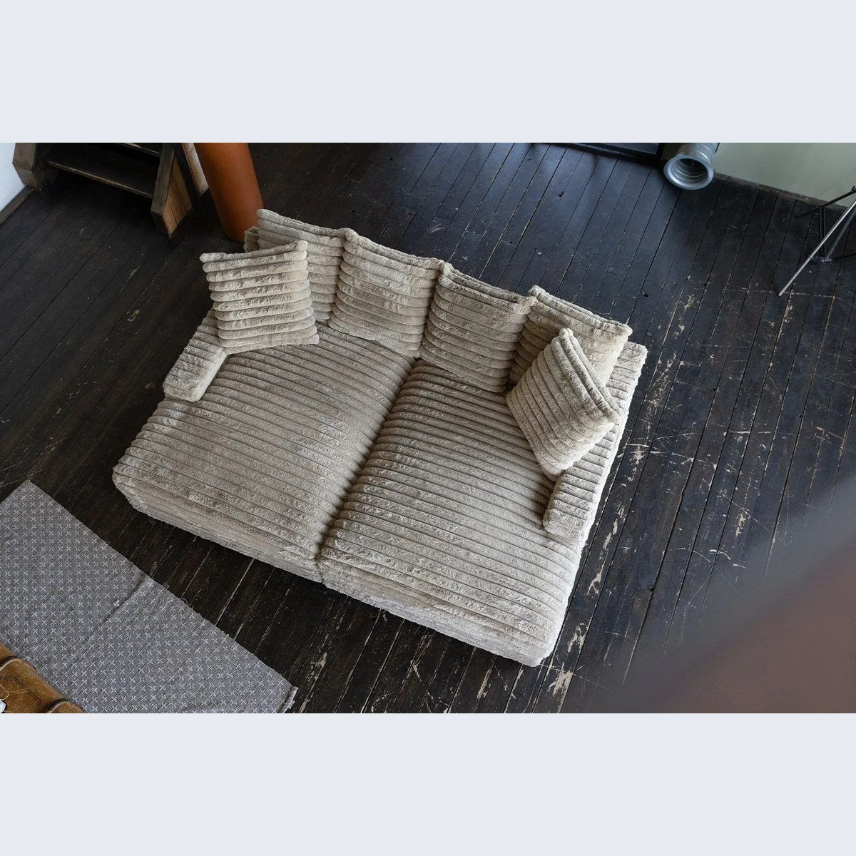 KAWOLA Big-Sofa CADY, trendiger Cordbezug, großzügige Maße — 248 cm für maximalen Komfort 4