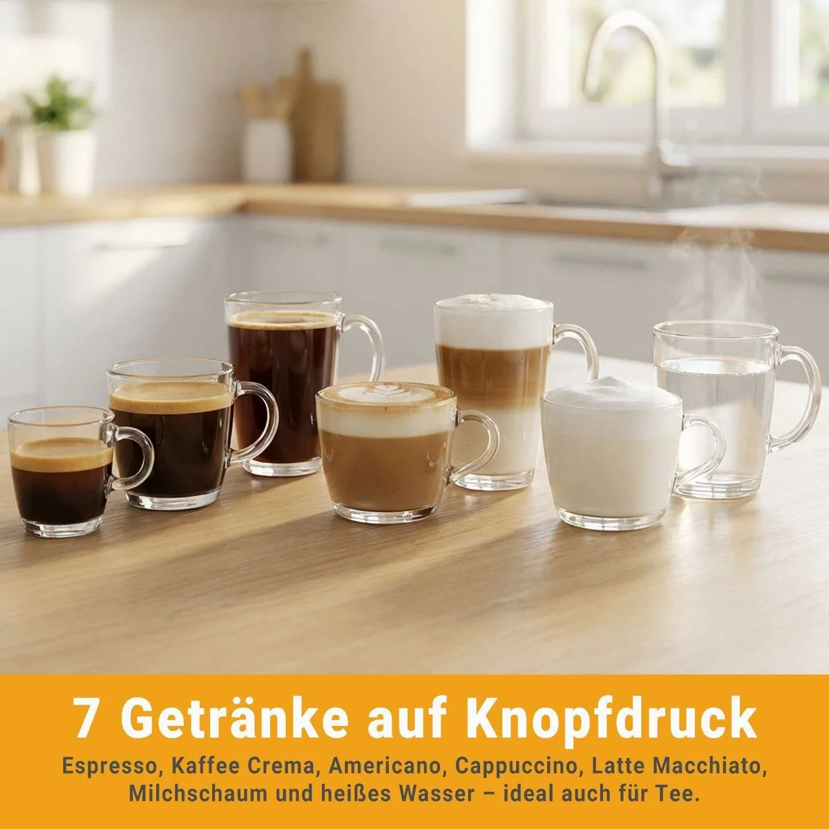 KKT KOLBE One Kaffeevollautomat, 7 Kaffeespezialitäten, automatische Reinigung, intuitive Bedienung 3