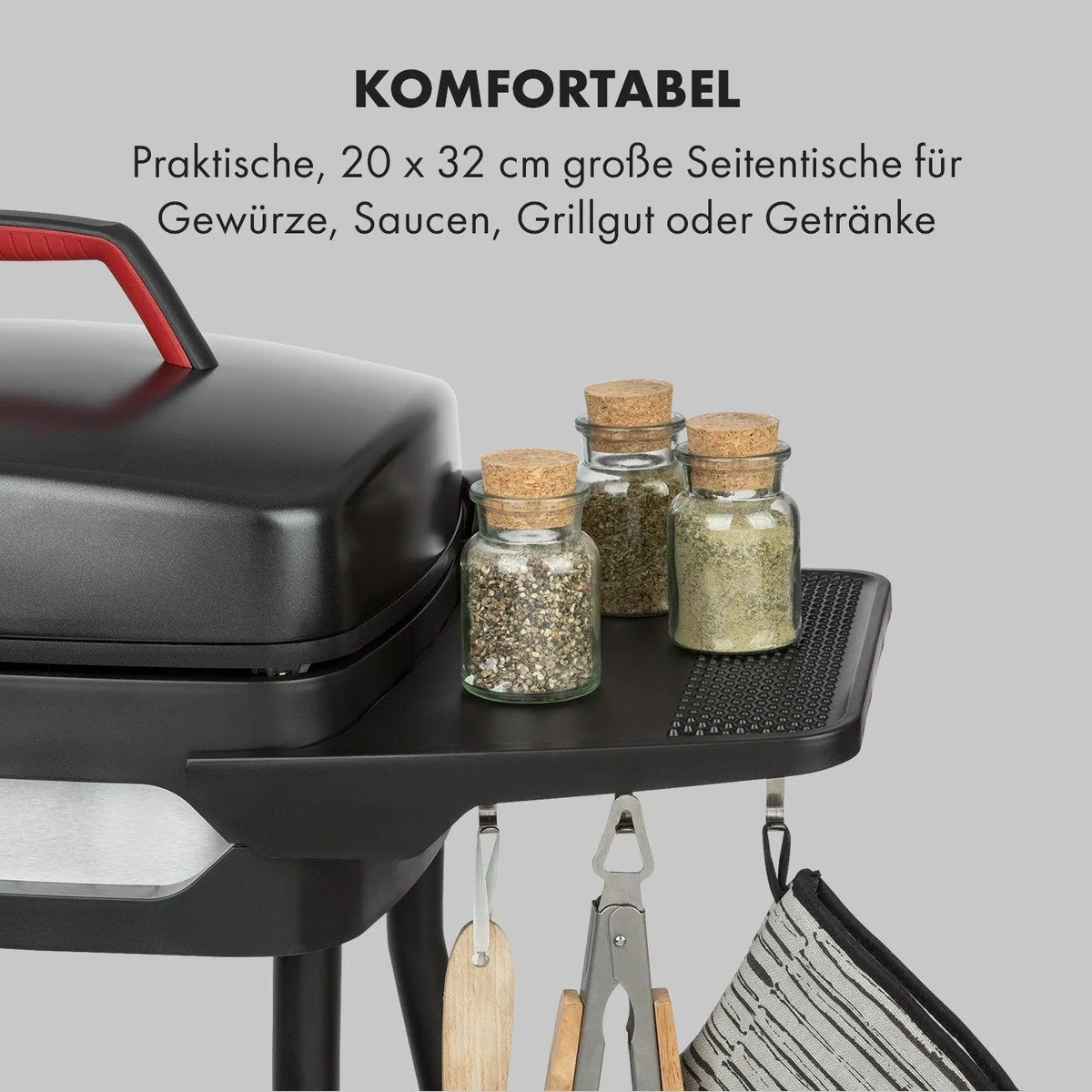 Klarstein Gatsby Kontaktgrill, 2000 W, antihaftbeschichtete Grillplatte, kompakt und vielseitig 4