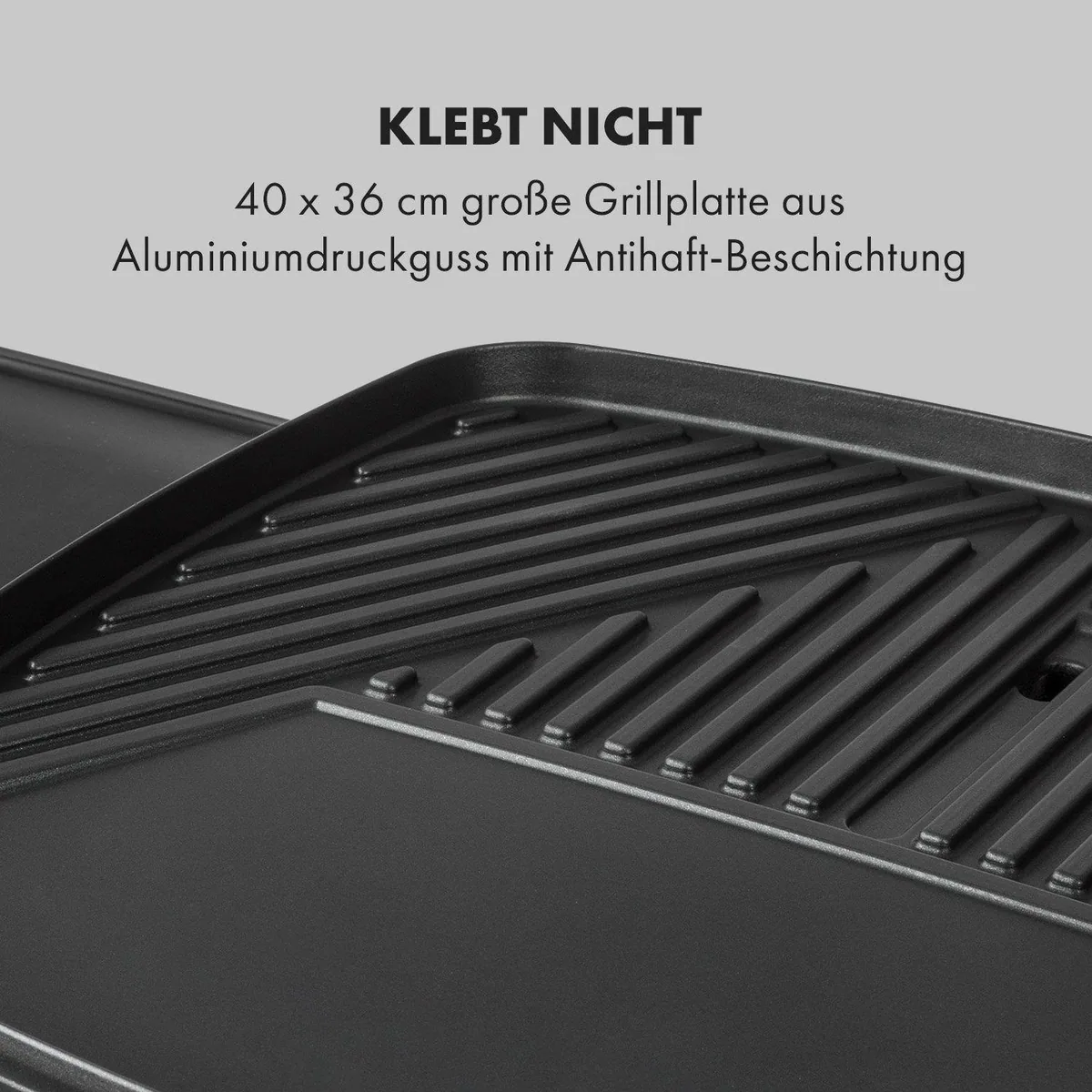 Klarstein Gatsby Kontaktgrill, 2000 W, antihaftbeschichtete Grillplatte, kompakt und vielseitig 5