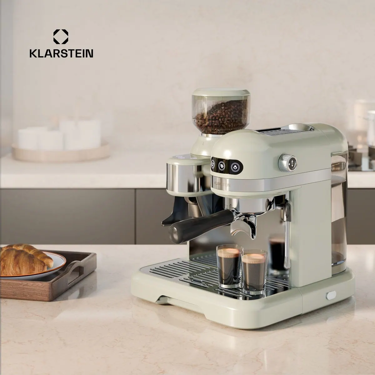Klarstein Bella Café Espresso, 19 bar Pumpendruck, 1550 W, 1.4 l Wassertank 3