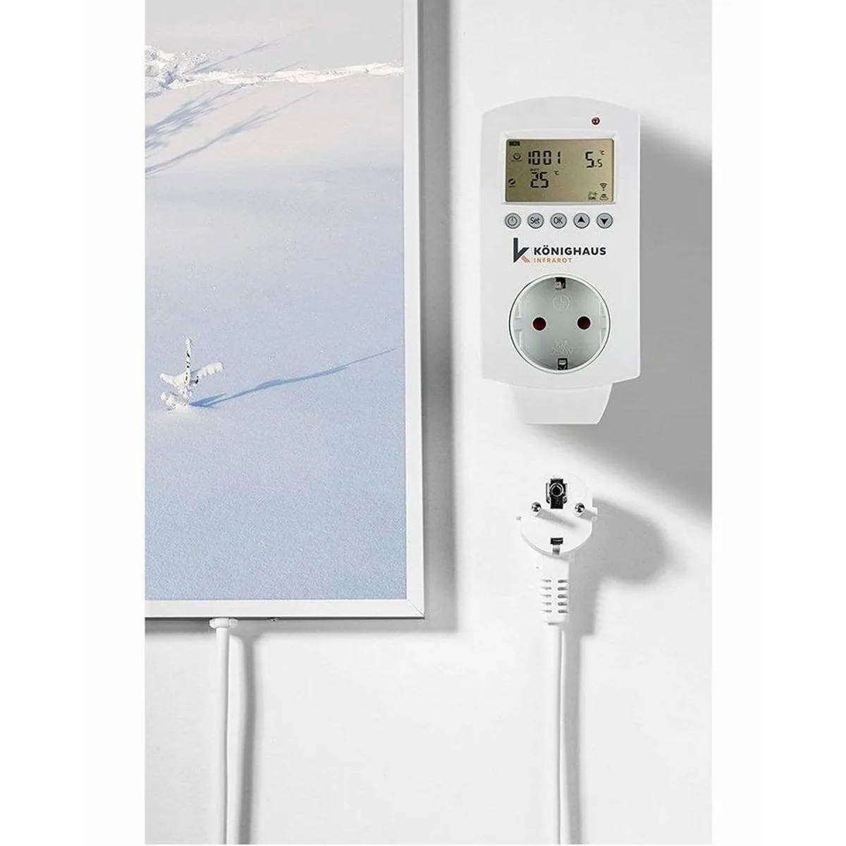 Könighaus Infrarotheizung Bild-Serie 1000W, Smart Home fähig, Ultra HD Druck 3
