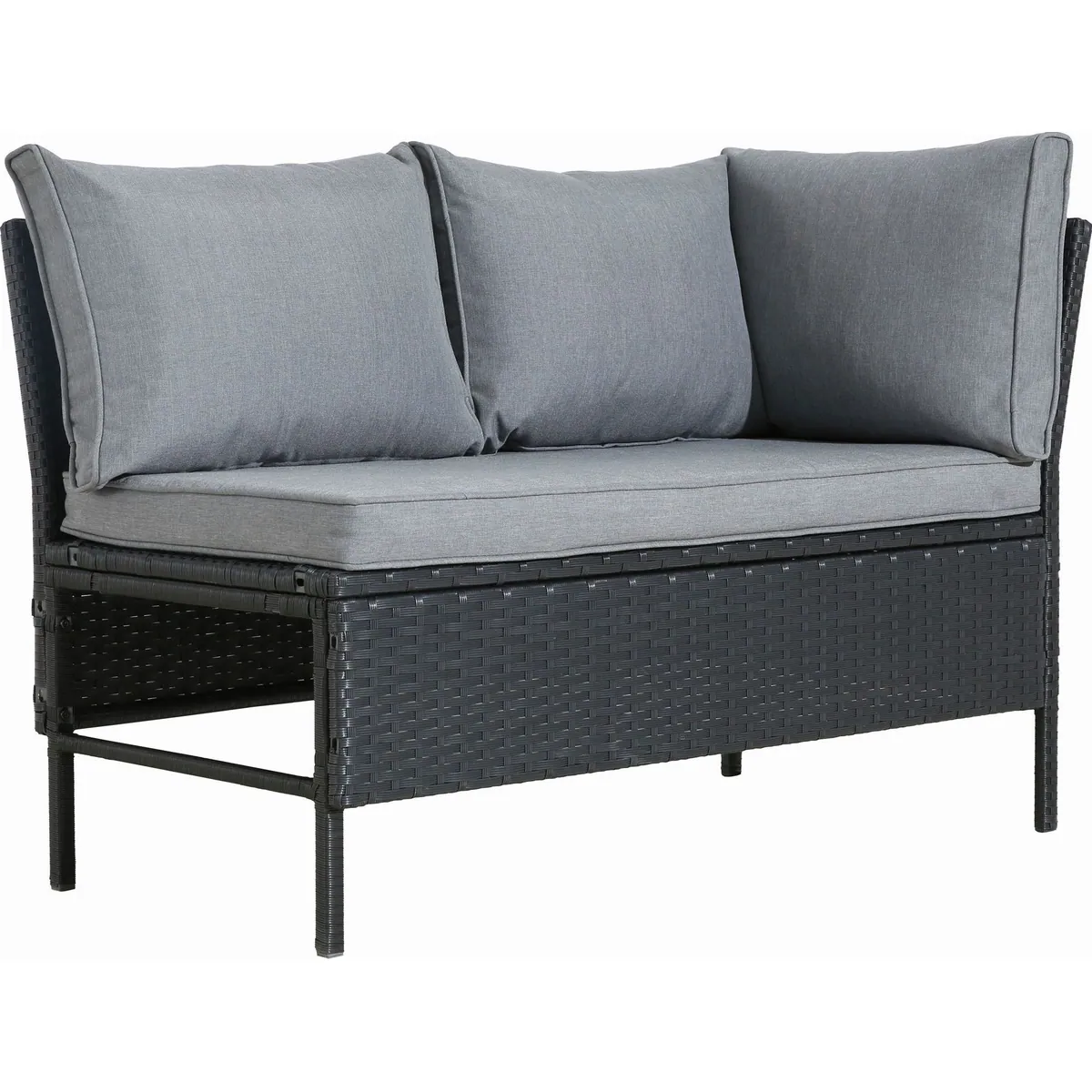 KONIFERA Gartenlounge-Set Manhattan, 18-teilig, stilvolle Ecklounge mit Tisch und Hockern 3