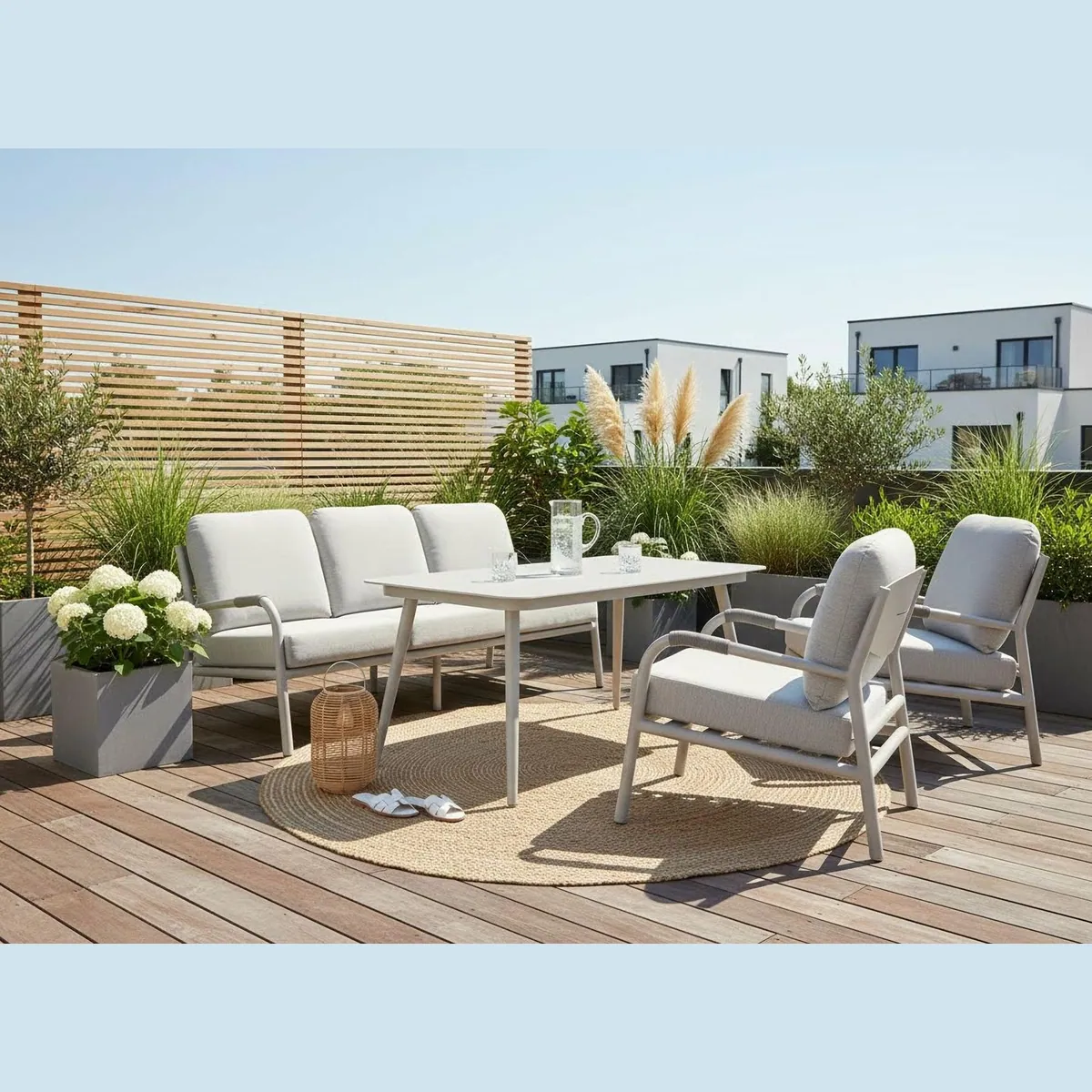 KONIFERA Gartenlounge-Set Fernando, modernes Design, wetterfest, pflegeleicht