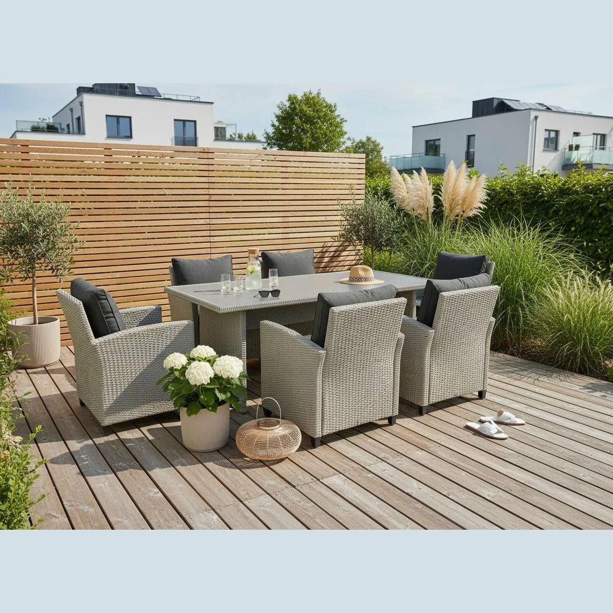 KONIFERA Garten-Essgruppe Amsterdam, modernes Design & hoher Komfort