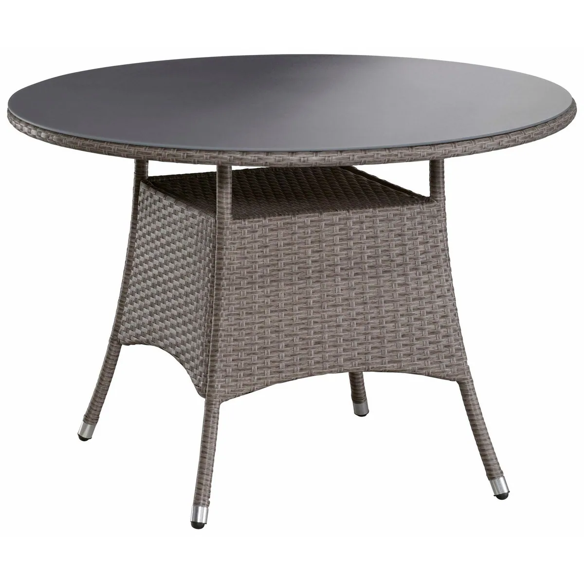 KONIFERA Garten-Essgruppe Mailand, 13-tlg., 4 Sessel, Tisch Ø 100 cm, Polyrattan 4