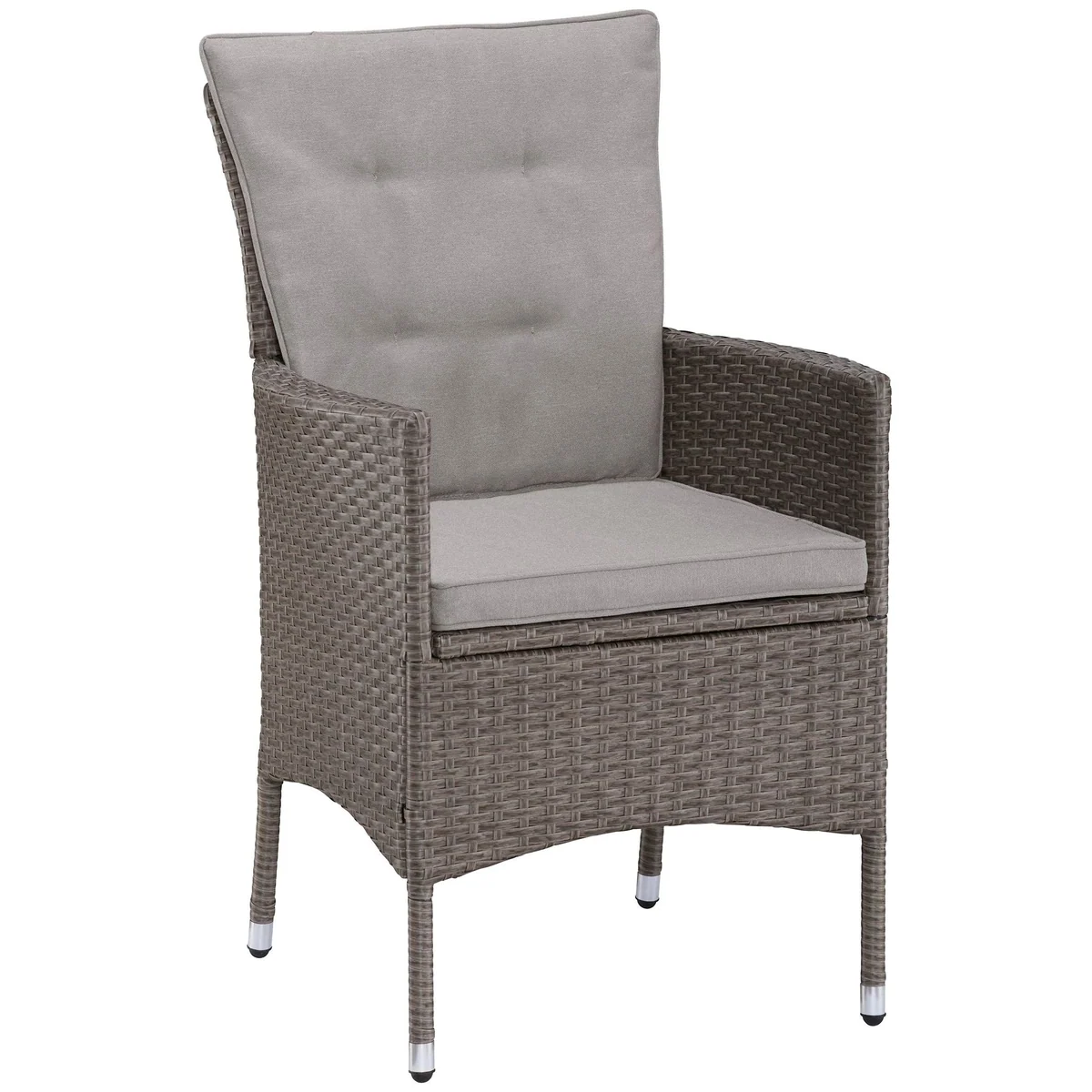 KONIFERA Garten-Essgruppe Mailand, 13-tlg., 4 Sessel, Tisch Ø 100 cm, Polyrattan 5