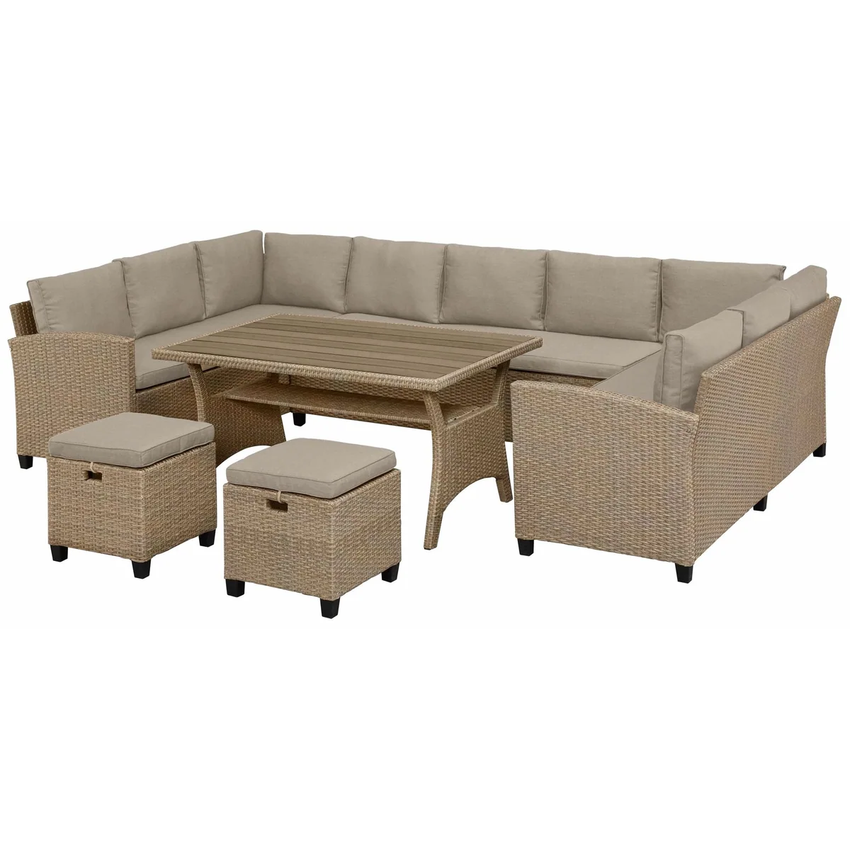 KONIFERA Gartenlounge-Set Rotterdam, 20-teilig, Polyrattan, inkl. weicher Auflagen 2