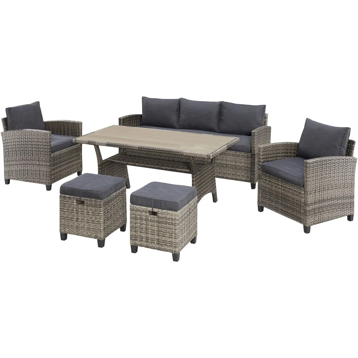 KONIFERA Gartenlounge-Set Amsterdam, 16-teilig, Platz für bis zu 7 Personen 2