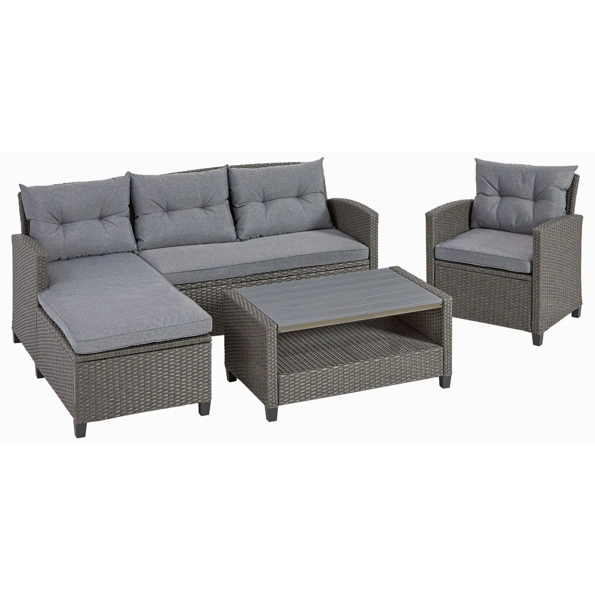 KONIFERA Gartenlounge-Set Cordoba, 11-tlg., bequeme Auflagen, pflegeleichtes Polyrattan 2