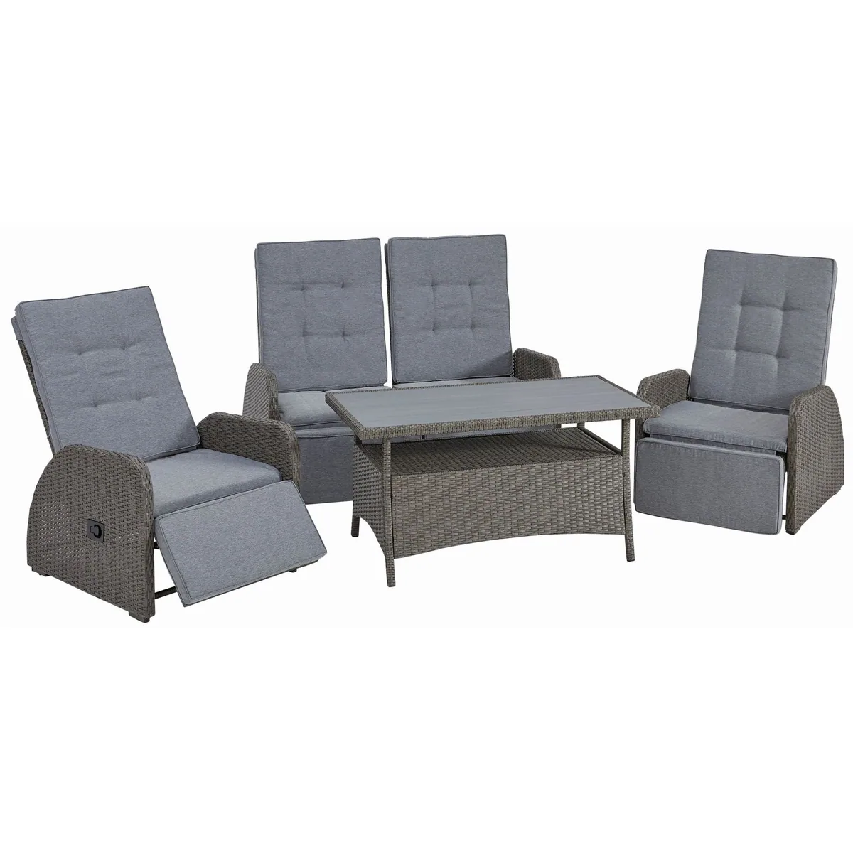 KONIFERA Gartenlounge-Set Vigo, 8-tlg., mit verstellbaren Rückenlehnen — ideal für Entspannung 2
