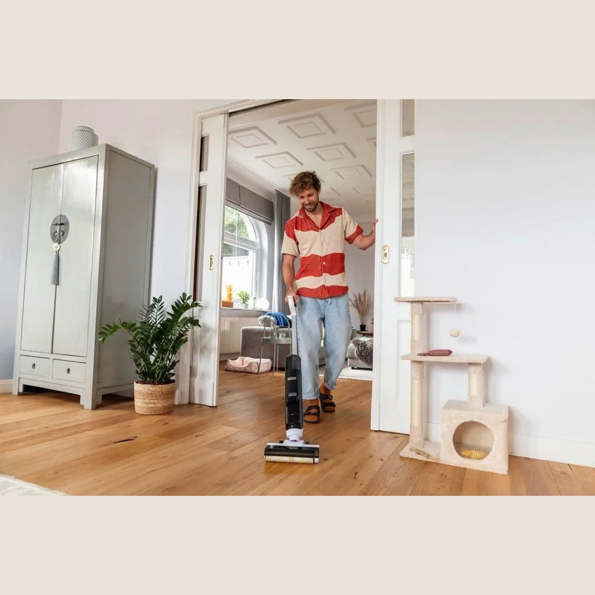 Kärcher FCV 3 Natural N Akku-Saugwischer, 3-in-1-Funktion, Hygienic!Spin Technologie 3