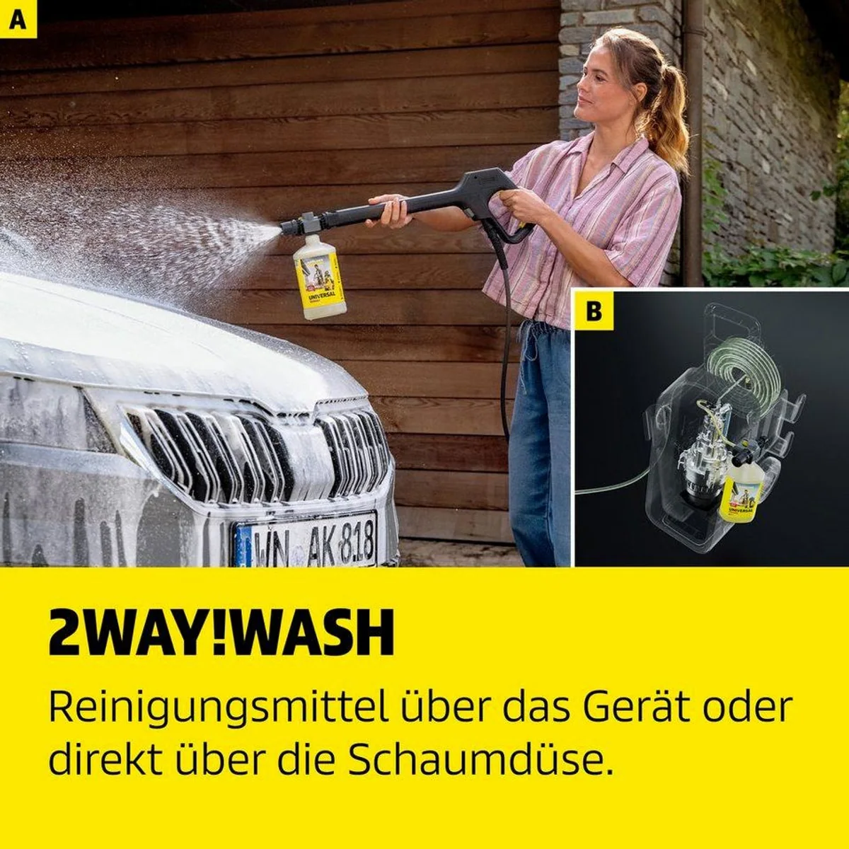 KÄRCHER K 4 Comfort Premium Home, 130 bar Druck, 420 l/h Fördermenge, Home Kit inklusive 5