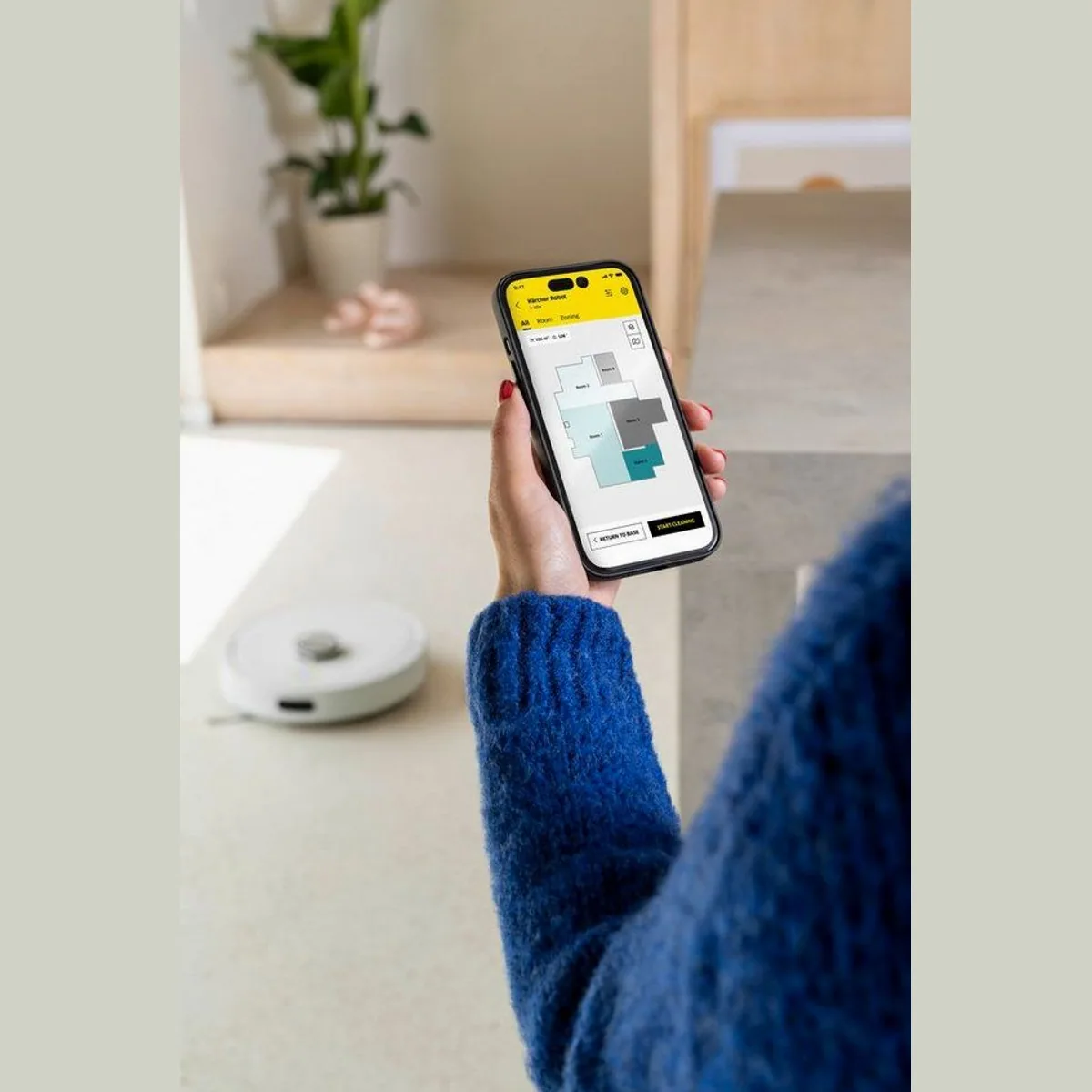 Kärcher RVC 3 Comfort Extra, beutellos, selbstladend, App-Steuerung 5