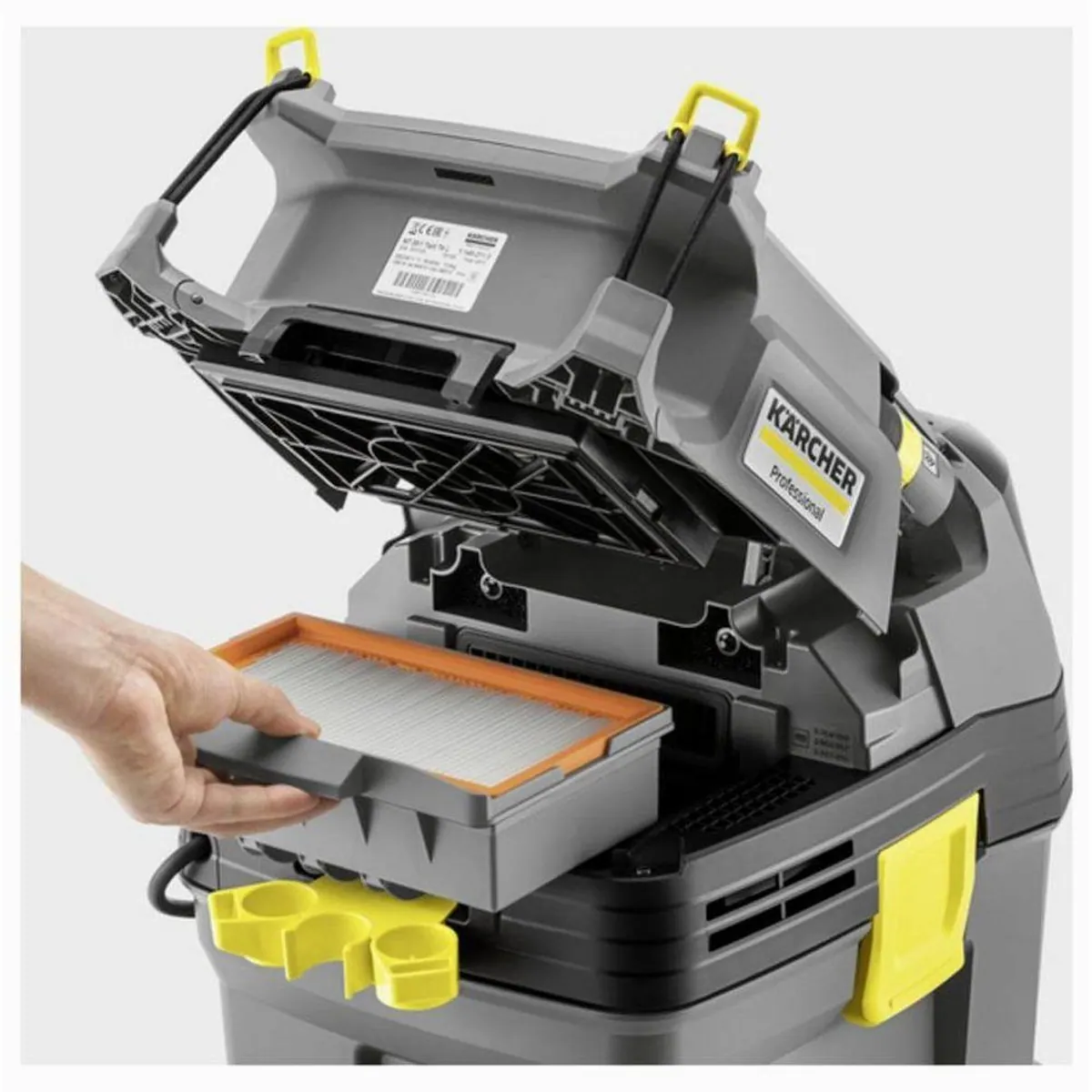 Kärcher Professional NT 30/1 Tact Te, kompakter Nass-/Trockensauger, 30-Liter-Behälter, leistungsstarker Filter 2