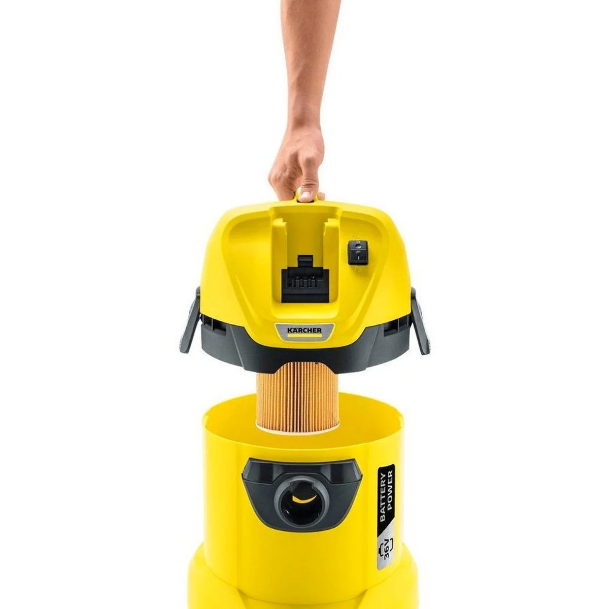 Kärcher WD 3 Battery Set, Nass-Trocken-Akkusauger, 17 l Behälter, 36 V Akku 3