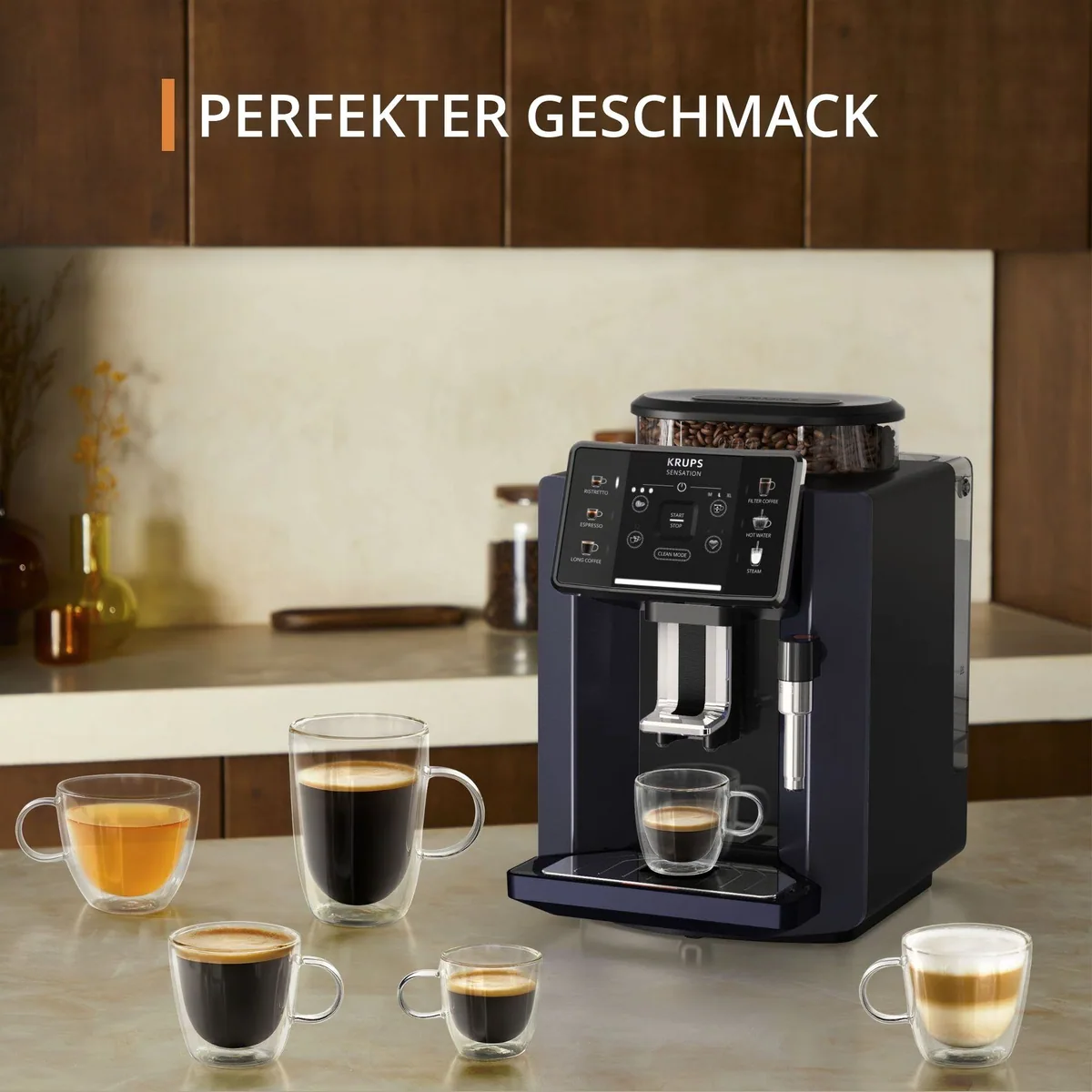 Krups Kaffeevollautomat EA910B.23 Sensation Milk Bundle, platzsparend und benutzerfreundlich 2