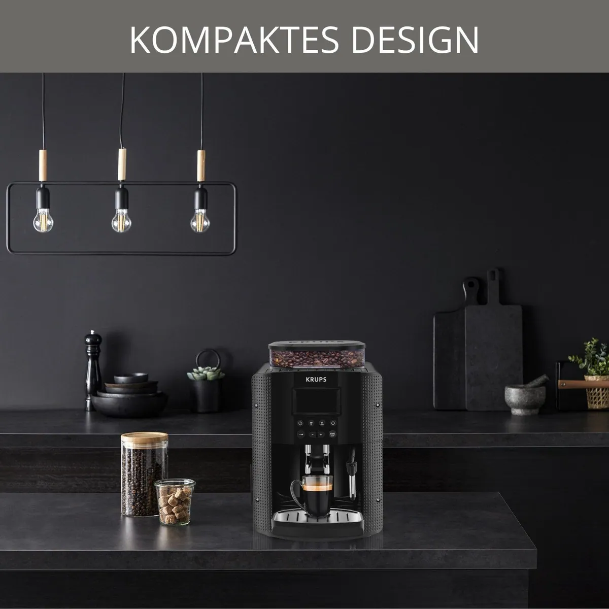 Krups EA8160 Essential Espresso, 1,7L Wassertank, inkl. Auto Cappuccino Set 5