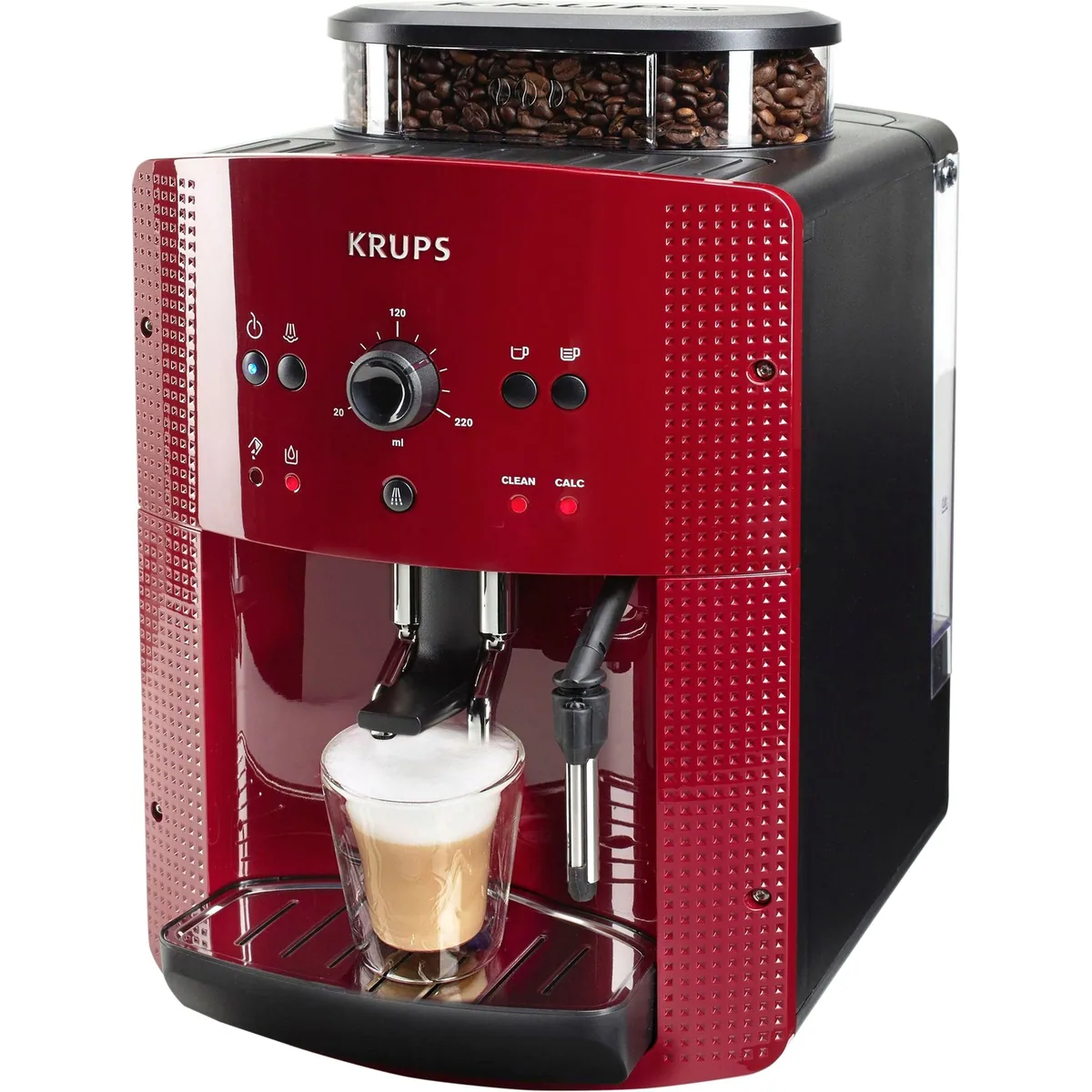 Krups EA8107 Kaffeevollautomat, kompakt, 2-Tassen-Funktion, individuelle Kaffeestärken