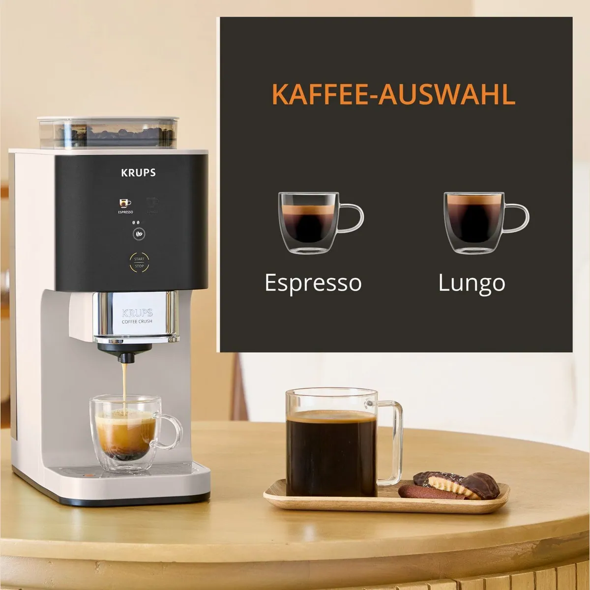 Krups Coffee Crush SA4001, kompakte Größe, einfache Bedienung, vielseitige Kaffeestärken 4