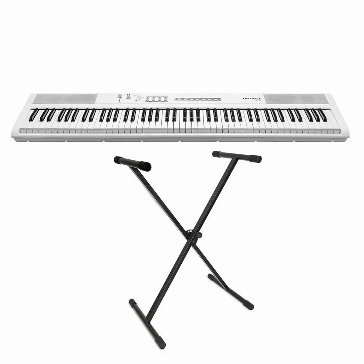 Kurzweil KAS1-WH Stage-Piano, 88 Tasten, leistungsstark & vielseitig, inklusive Keyboardständer